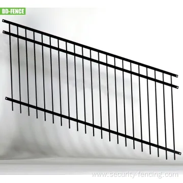 Ornamental Iron Steel Aluminum Rackable Picket Panel Fence